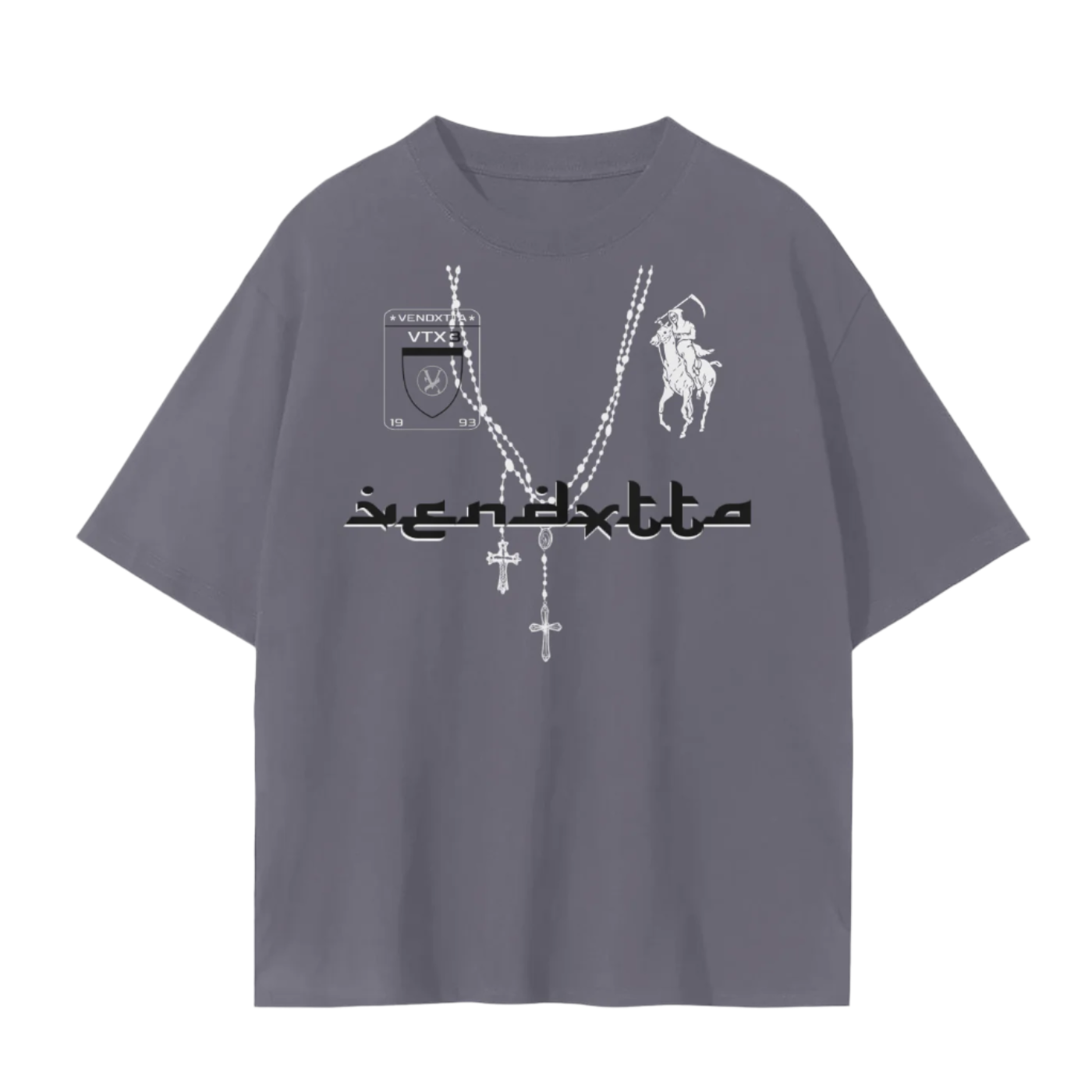 Rosary T-Shirt - Lava Smoke