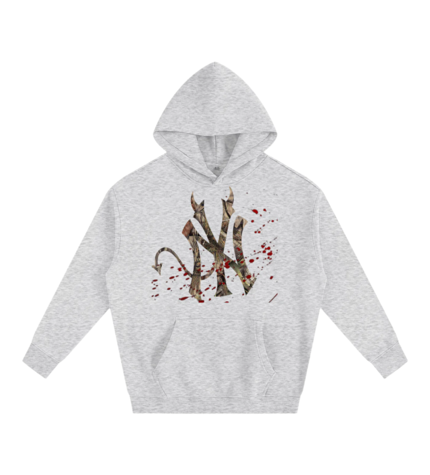 NY Devil Hoodie - Grey