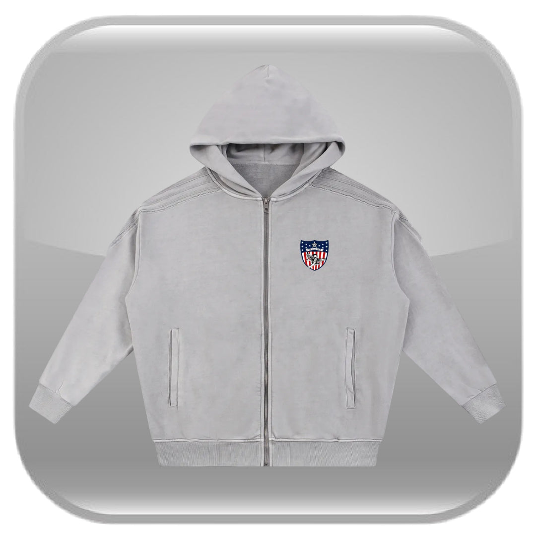 Saintless Zip - Faded Grey