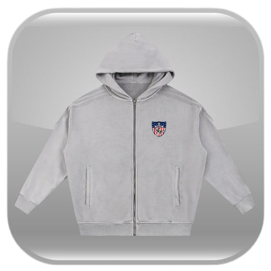 Saintless Zip - Faded Grey
