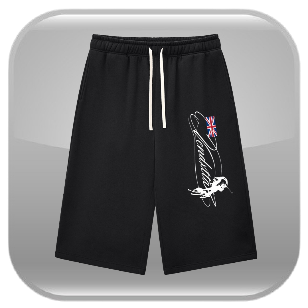 Hidden Division Capri Sweatshorts - Black