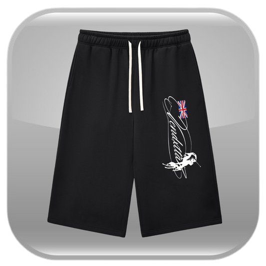 Hidden Division Capri Sweatshorts - Black
