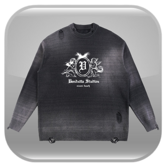 Angels Sweater - Faded Black