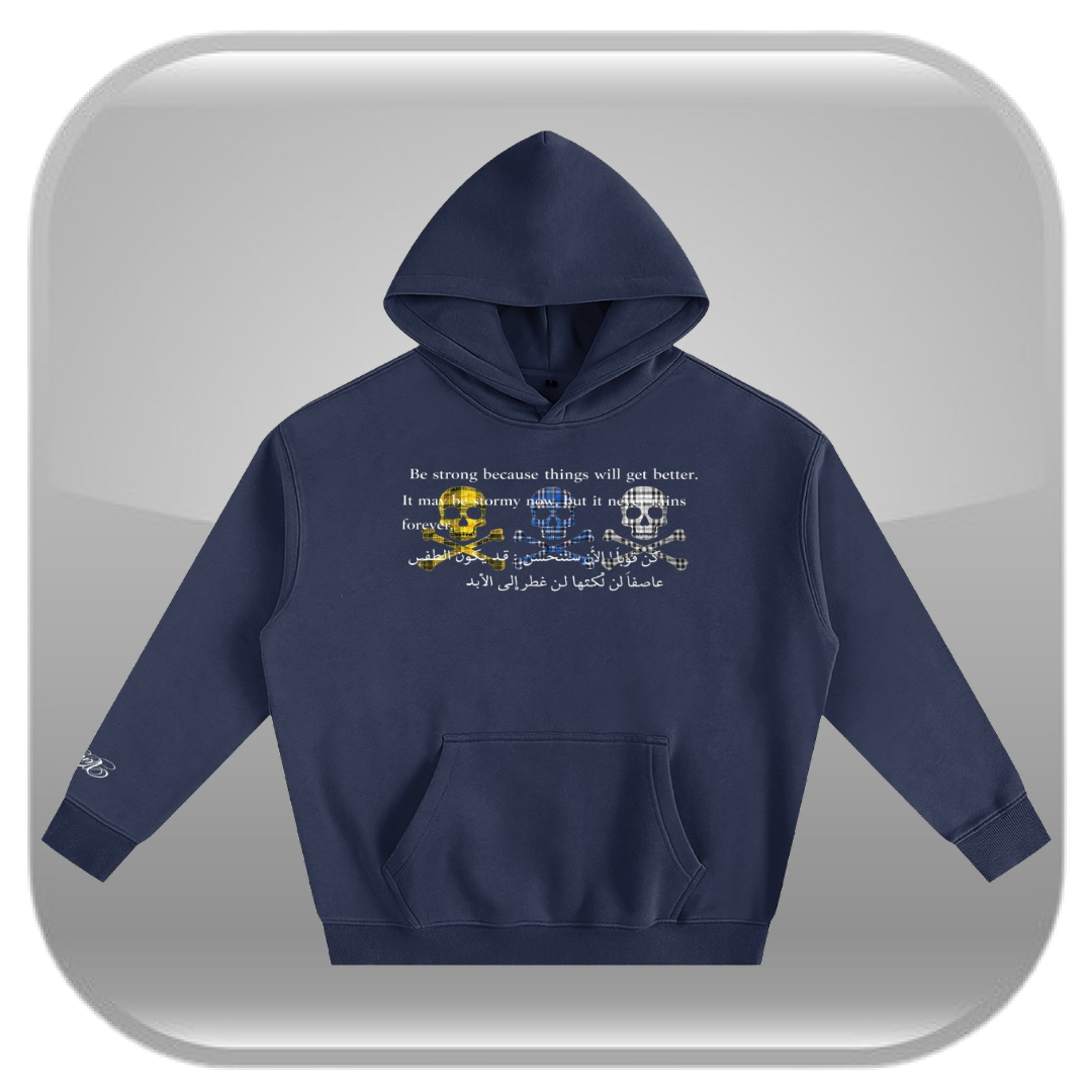 Never Rains Forever Hoodie - Navy