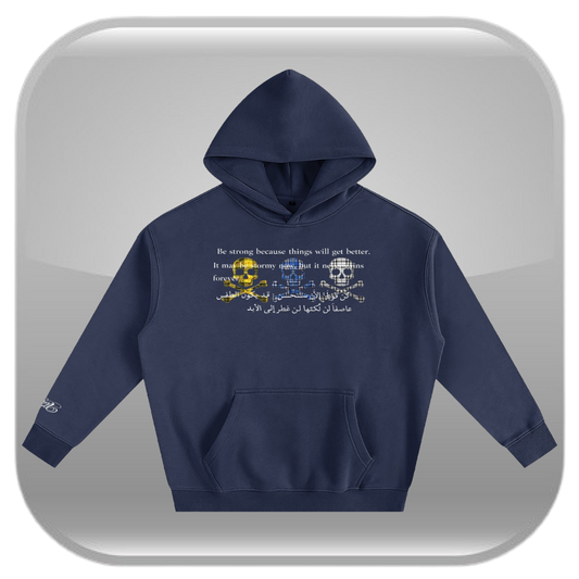 Never Rains Forever Hoodie - Navy