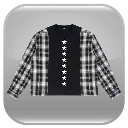 Deadstar Flannel Long Sleeve - Black