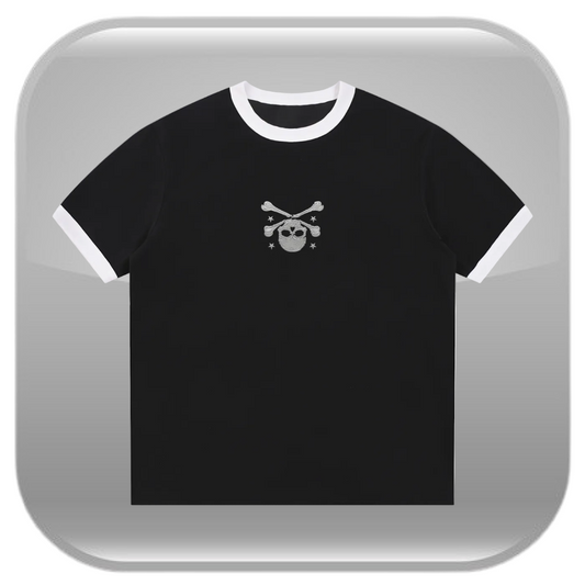 Bone Crest T-Shirt - Black