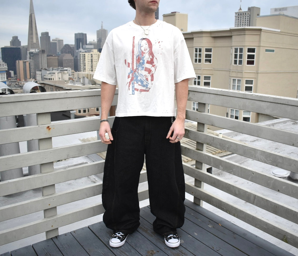 Blood Flag T-Shirt - White