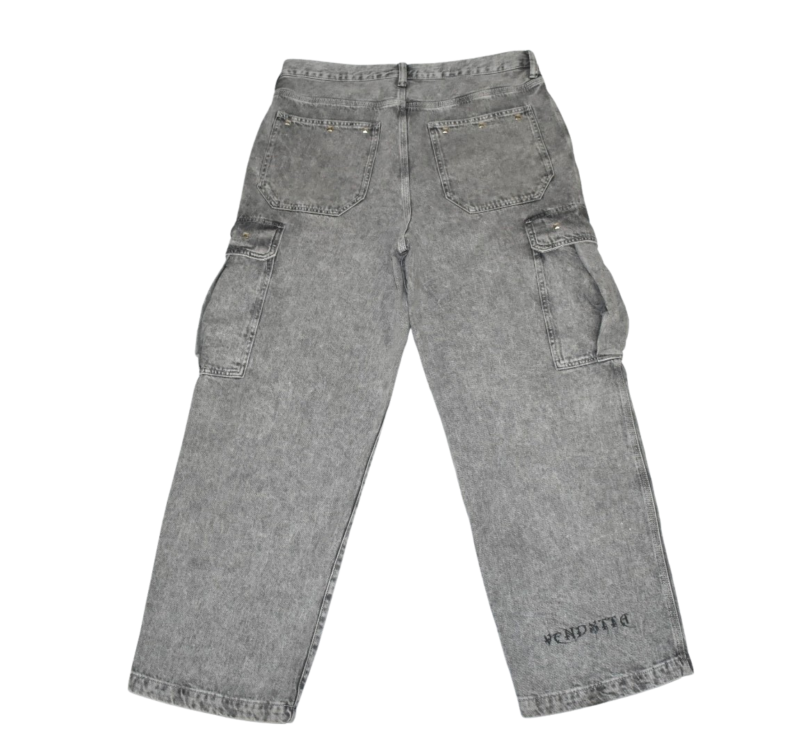 Darkwave Oversized Cargos - Cement