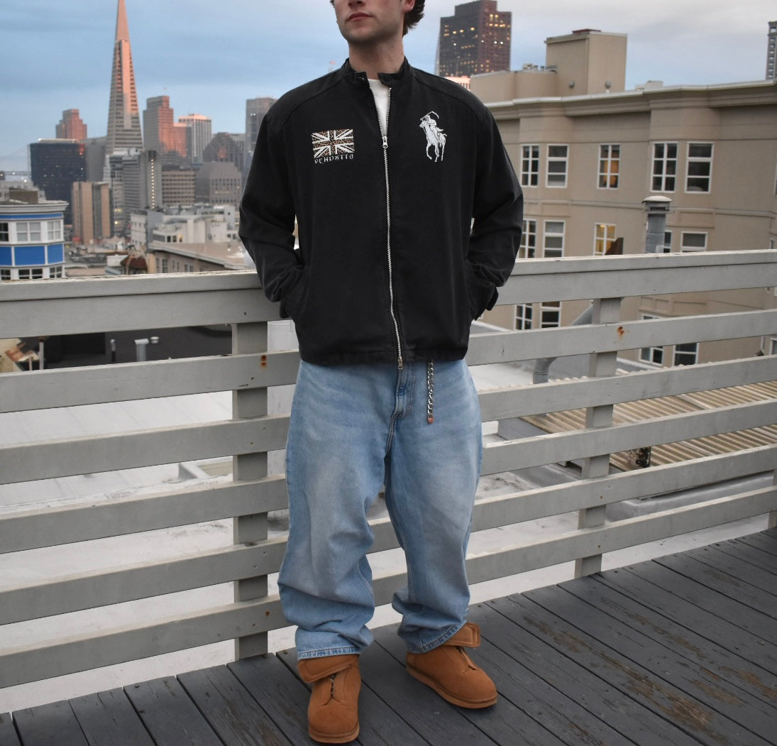 Denim Moto Jacket - Washed Black