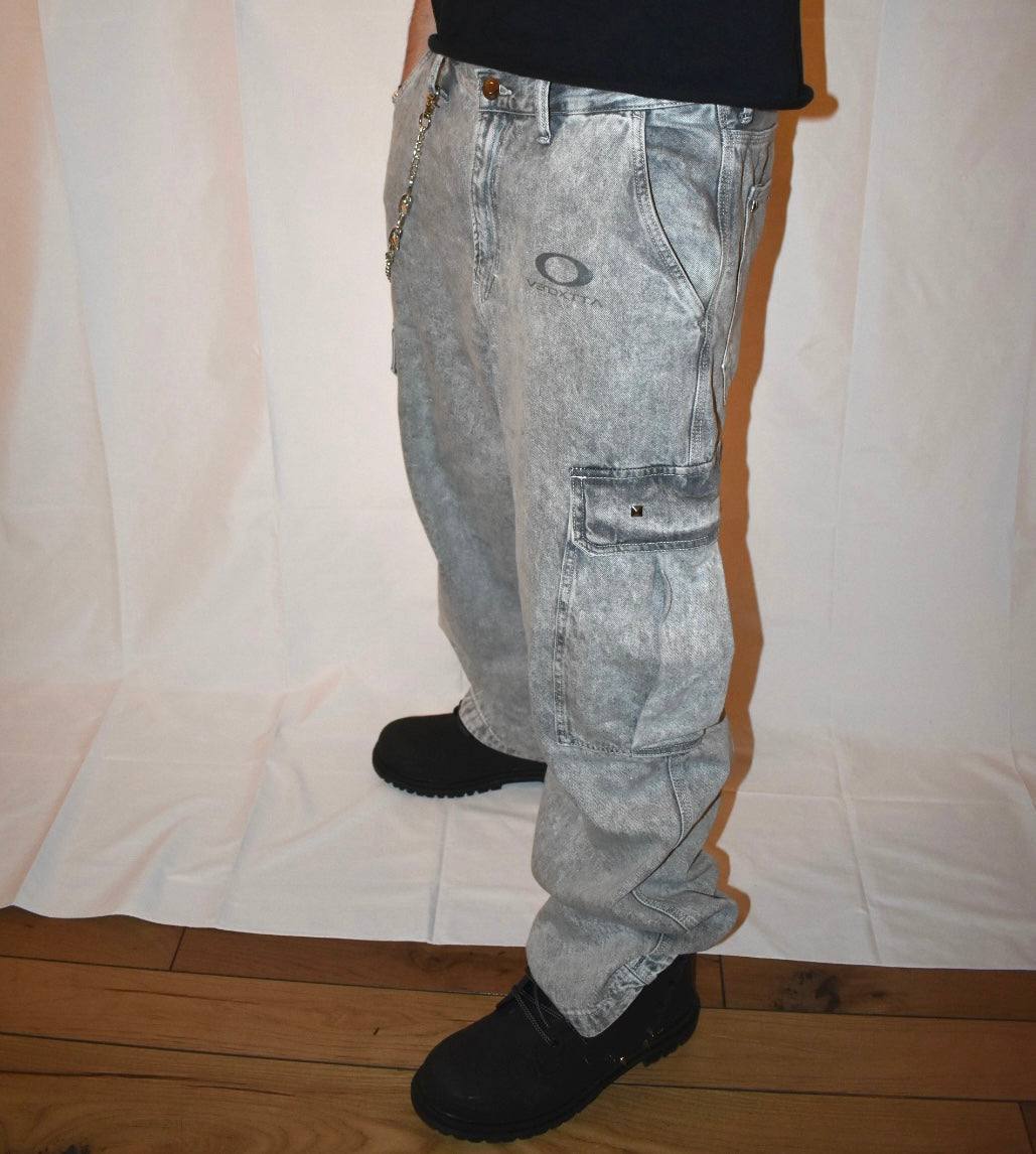 Darkwave Oversized Cargos - Cement