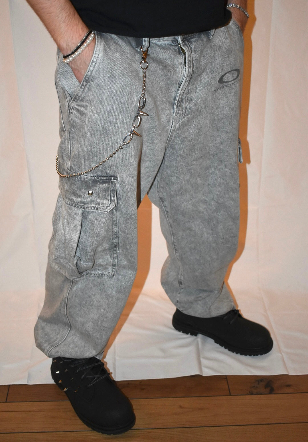 Darkwave Oversized Cargos - Cement