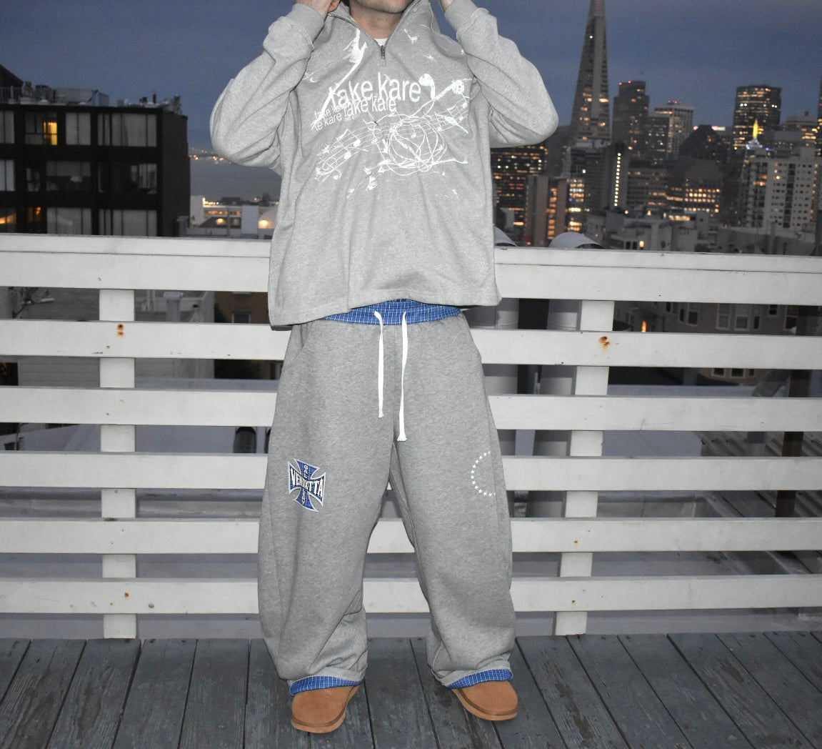 Take Kare Quarter Zip - Grey