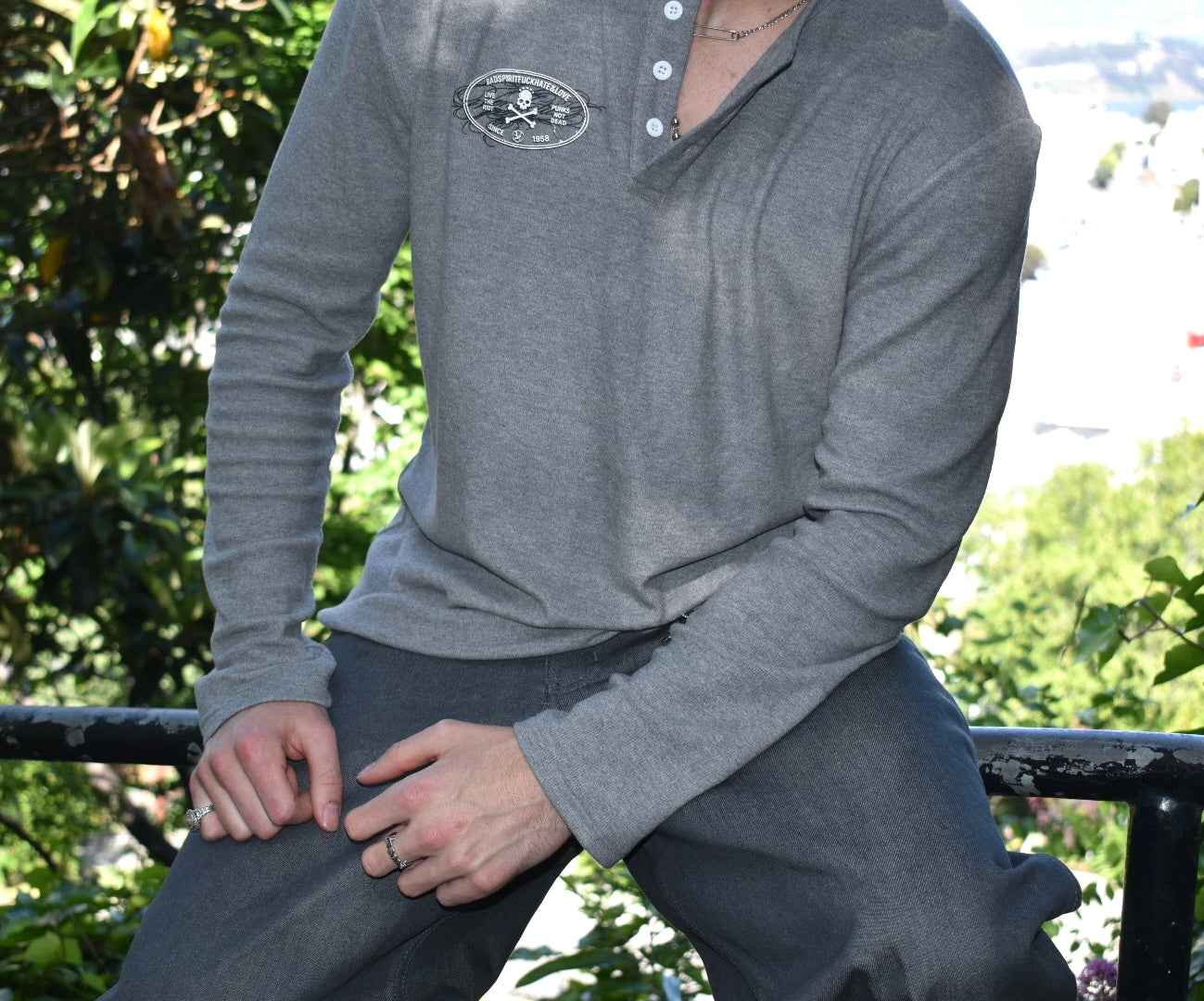 Riot Thermal Henley - Grey