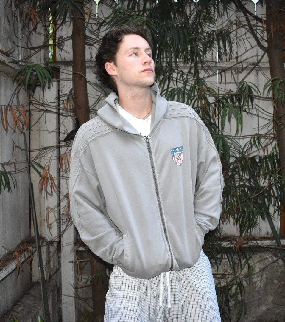 Saintless Zip - Faded Grey