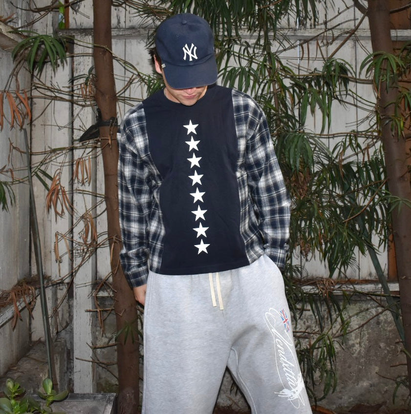 Deadstar Flannel Long Sleeve - Navy