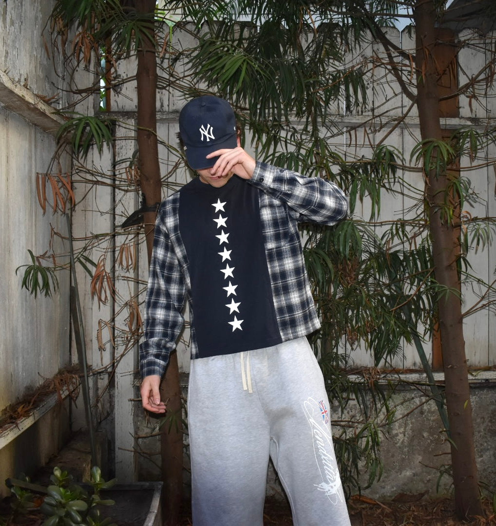 Deadstar Flannel Long Sleeve - Navy