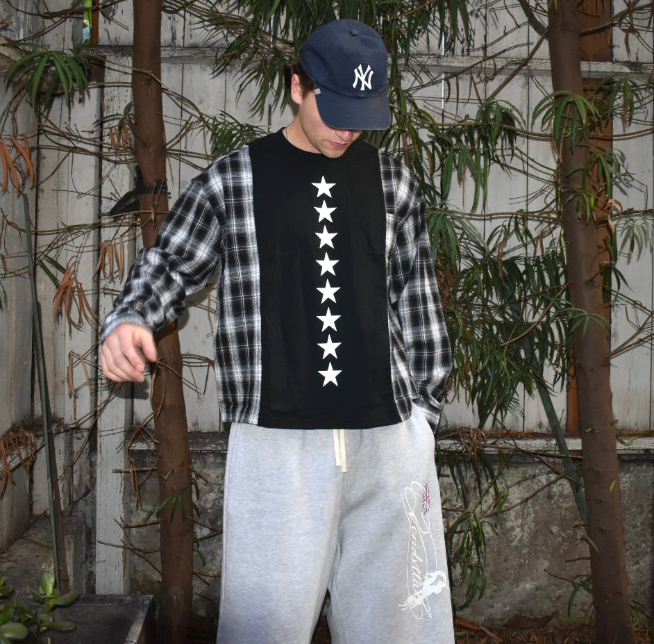 Deadstar Flannel Long Sleeve - Black