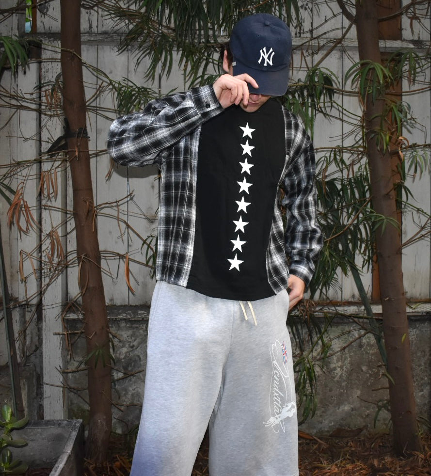 Deadstar Flannel Long Sleeve - Black