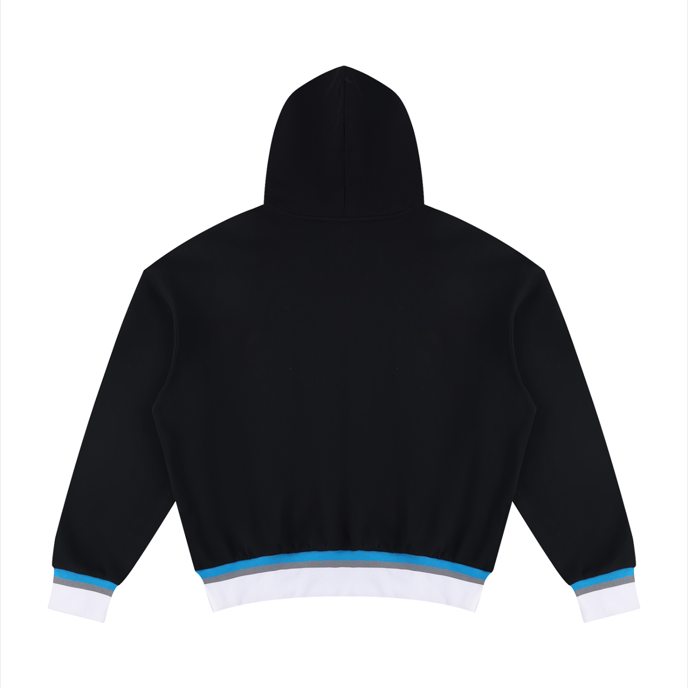 Halo Henley Hoodie - Black