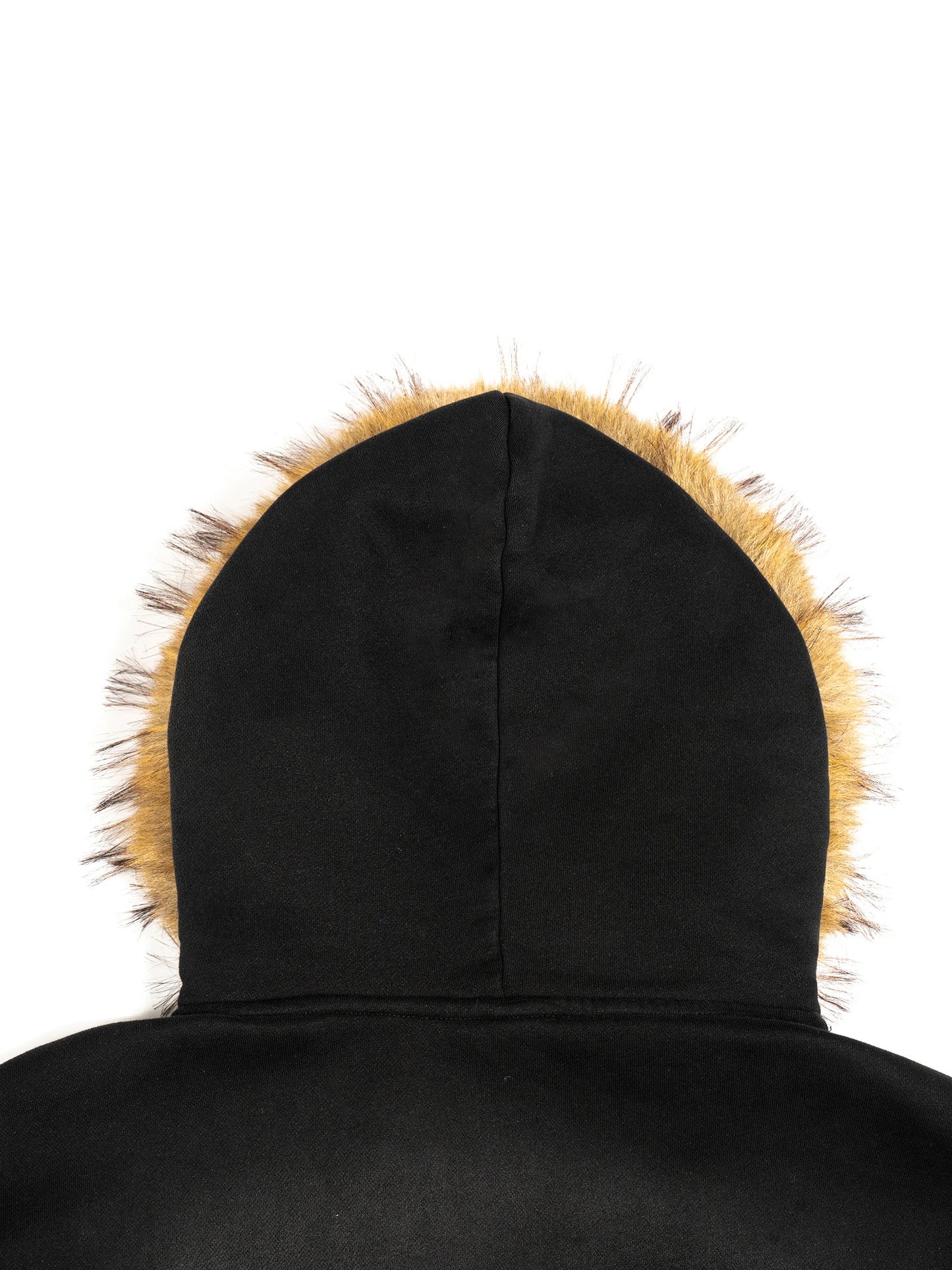 Chopper Detachable Fur Zip - Faded Black