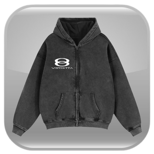 00 Zip-up - Vintage Grey